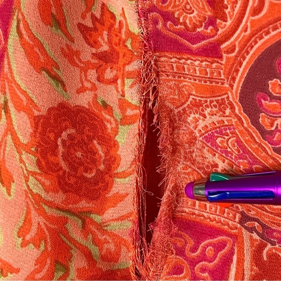 MICHAEL K & COMPANY Vintage Maxi Dress Womens S‎ Pencil Lined Tie Backs Pinks - Picture 10 of 11